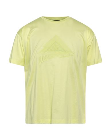 Emporio Armani Man T-shirt Yellow Size Xxs Cotton