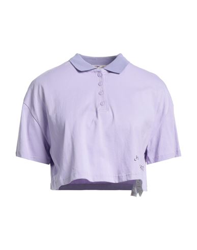 Hinnominate Woman Polo Shirt Light Purple Size Xl Cotton