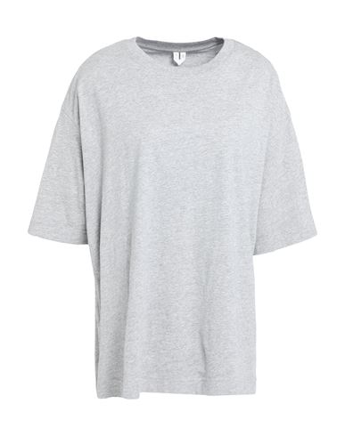 Arket Woman T-shirt Light Grey Size L Cotton