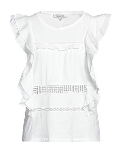 Dorothee Schumacher Woman T-shirt White Size 2 Cotton, Elastane
