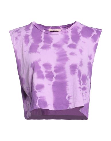 Hinnominate Woman Top Purple Size S Cotton