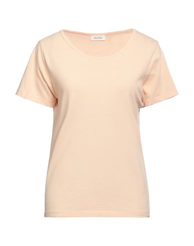 American Vintage Woman T-shirt Apricot Size S Cotton In Orange