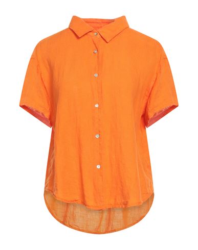 American Vintage Woman Shirt Orange Size Xs/s Linen