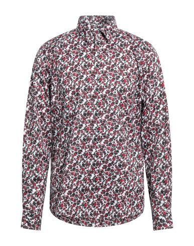 Michael Kors Mens Man Shirt Burgundy Size Xxl Cotton, Nylon, Elastane In Red