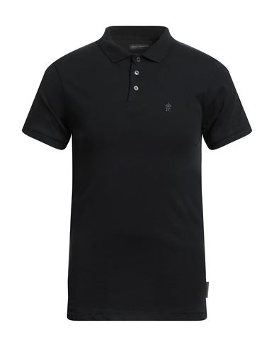 French Connection Man Polo Shirt Black Size Xl Cotton