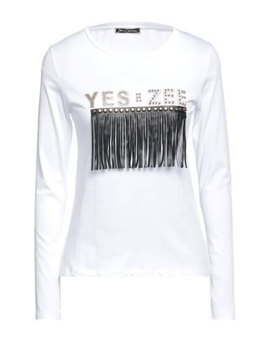 Yes Zee By Essenza Woman T-shirt White Size S Cotton