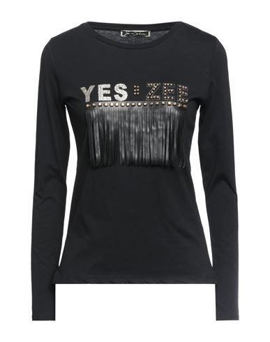 Yes Zee By Essenza Woman T-shirt Black Size Xs Cotton