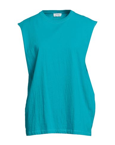 American Vintage Woman T-shirt Turquoise Size Xs/s Cotton In Blue