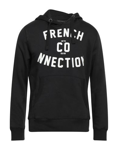French Connection Man Sweatshirt Midnight Blue Size S Cotton, Polyester