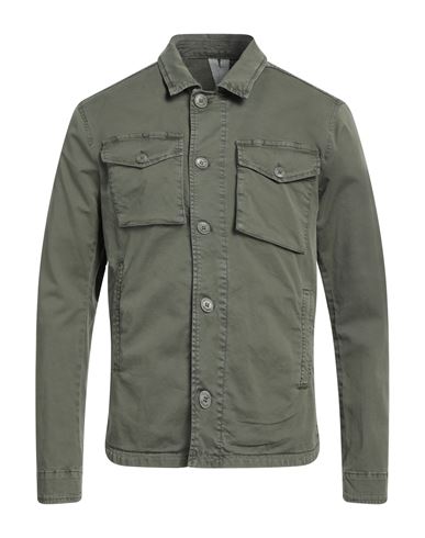 Bomboogie Man Shirt Military Green Size L Cotton, Elastane