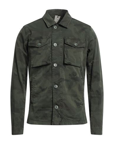 Bomboogie Man Shirt Military Green Size S Cotton, Elastane