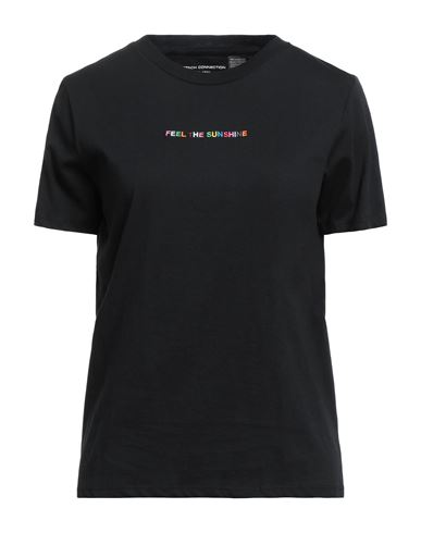 French Connection Woman T-shirt Black Size Xl Cotton