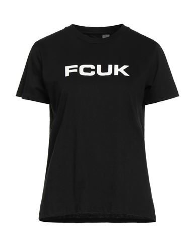 French Connection Womens Crewneck Cotton T-shirt In Black