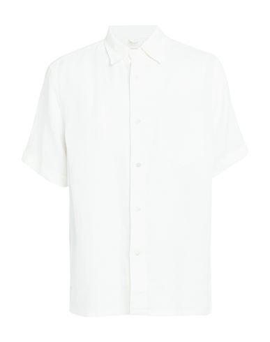 Arket Man Shirt White Size 44 Linen