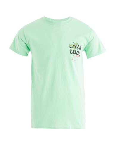 Shop Livincool Man T-shirt Light Green Size S Cotton