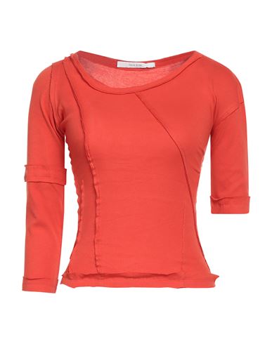 Talia Byre Woman T-shirt Orange Size S Cotton