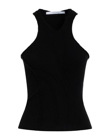 Talia Byre Exposed-seams Stretch-cotton Tank Top In Black