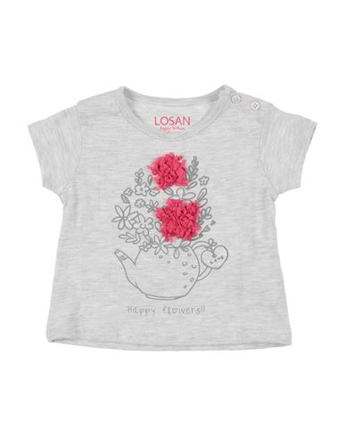 Losan Babies'  Newborn Girl T-shirt Light Grey Size 3 Cotton
