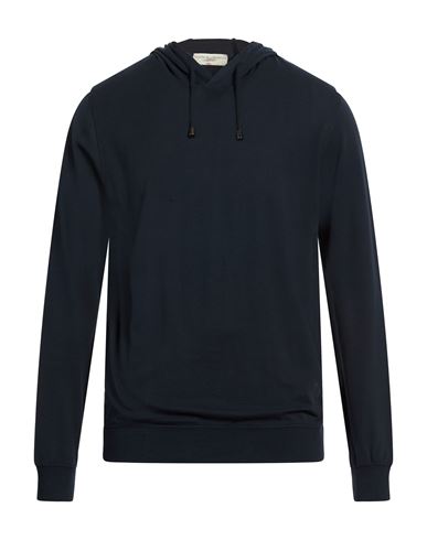 Filippo De Laurentiis Man Sweatshirt Navy Size 44 Cotton In Blue