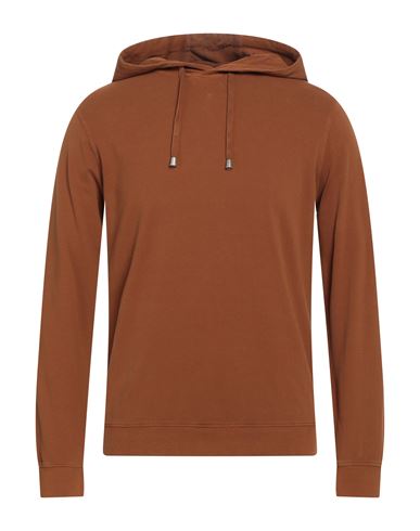 Filippo De Laurentiis Man Sweatshirt Brown Size 38 Cotton