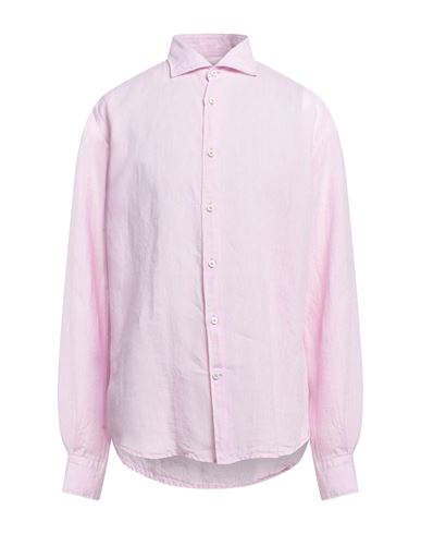 Montesanto Man Shirt Light Pink Size 17 ½ Linen