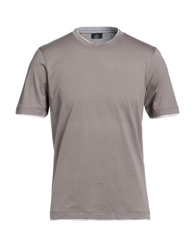 Barba Napoli Man T-shirt Dove Grey Size 38 Cotton