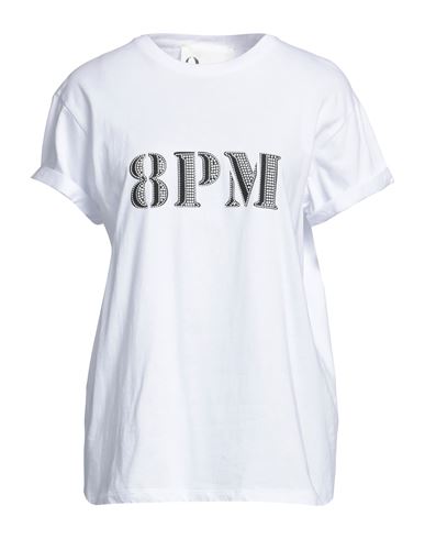 8pm Woman T-shirt White Size Xs Cotton