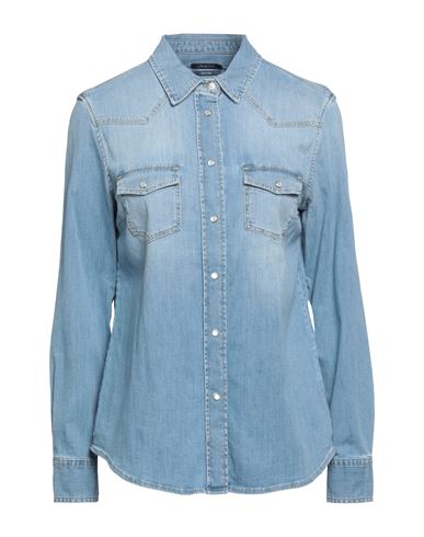 Jacob Cohёn Woman Denim Shirt Blue Size S Cotton, Elastane