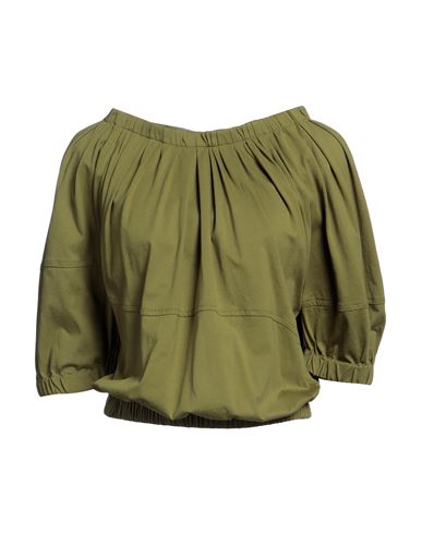 Marni Woman Blouse Military Green Size 6 Cotton