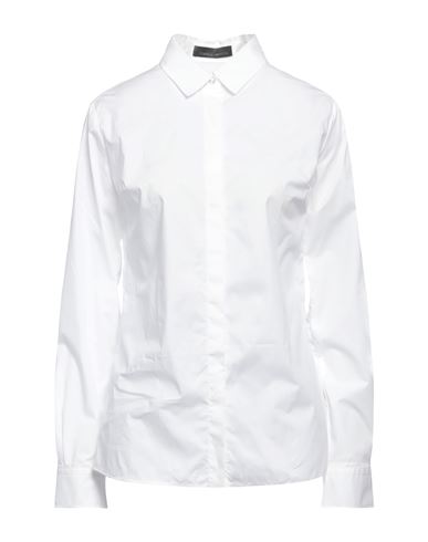 Frankie Morello Woman Shirt White Size Xs Cotton, Elastane