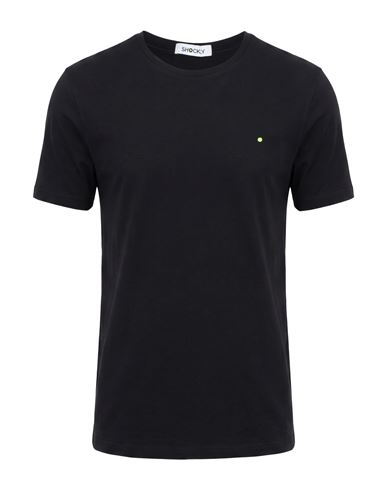 Shockly Man T-shirt Black Size S Cotton