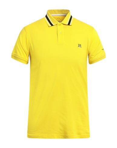 Harmont & Blaine Man Polo Shirt Yellow Size Xl Cotton