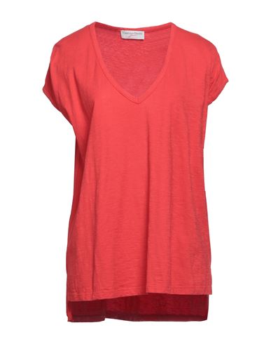 Cristina Gavioli Woman T-shirt Tomato Red Size S Cotton