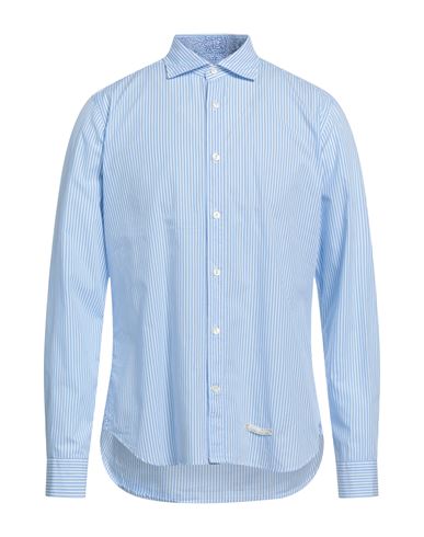 Tintoria Mattei 954 Man Shirt Sky Blue Size 15 ¾ Cotton