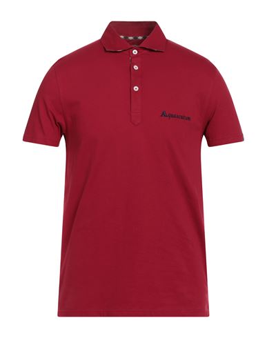 Aquascutum Man Polo Shirt Brick Red Size Xxl Cotton, Elastane
