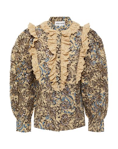 Antik Batik Woman Shirt Beige Size M Cotton In Brown