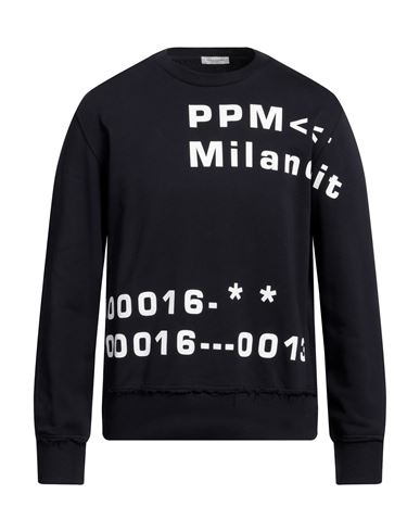 Paolo Pecora Man Sweatshirt Midnight Blue Size Xl Cotton
