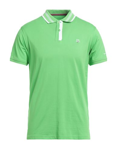 Harmont & Blaine Man Polo Shirt Light Green Size L Cotton