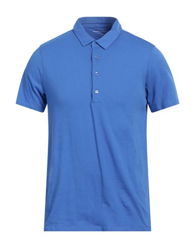 Majestic Filatures Man Polo Shirt Azure Size Xxl Cotton In Blue