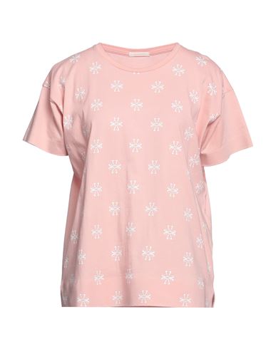 Jacob Cohёn Woman T-shirt Light Pink Size Xl Cotton