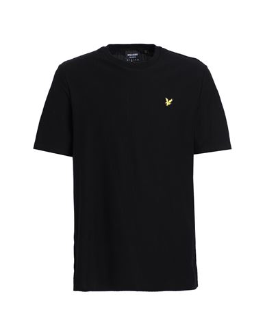 Shop Lyle & Scott Man T-shirt Black Size Xs Cotton