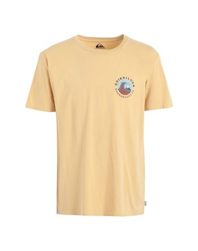 Quiksilver Qs T-shirt Qs Bubble Stamp Ss Man T-shirt Ocher Size S Organic Cotton In Yellow
