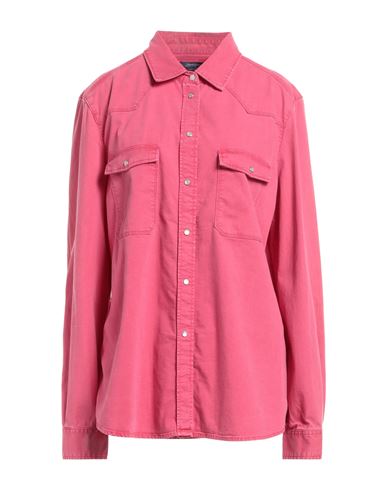 Jacob Cohёn Woman Shirt Pink Size Xl Cotton, Viscose, Polyester, Elastane
