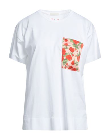 Jacob Cohёn Woman T-shirt White Size L Cotton