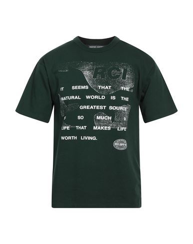 Reese Cooper Man T-shirt Green Size Xs Cotton