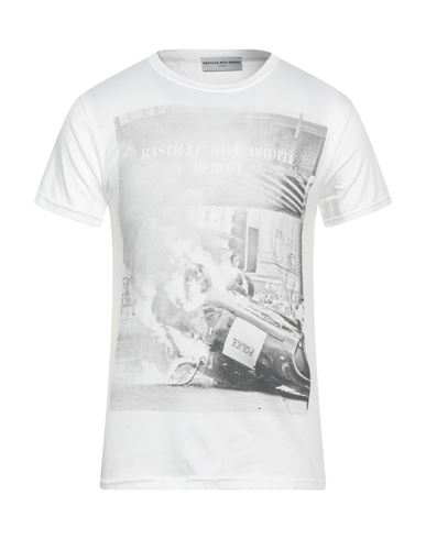 Bastille Man T-shirt White Size M Cotton