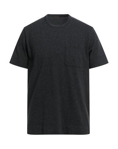 Officina 36 Man T-shirt Steel Grey Size L Cotton, Polyester