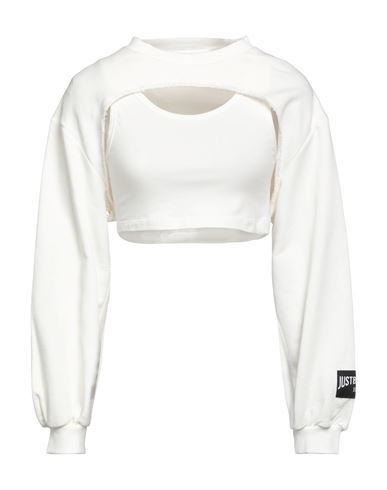 J·b4 Just Before Woman Sweatshirt White Size L Cotton