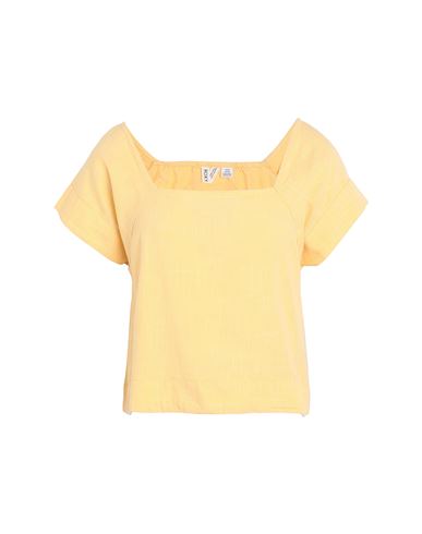 Roxy Woman Top Ocher Size S Cotton, Viscose In Yellow