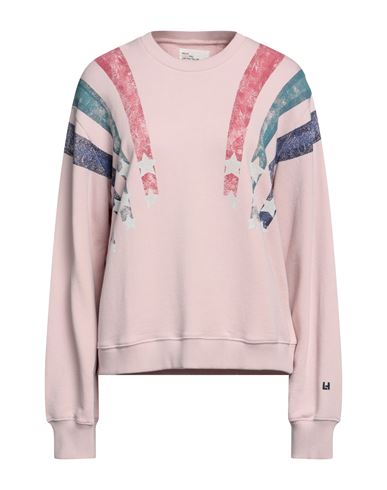 Leon & Harper Woman Sweatshirt Light Pink Size L Cotton, Modal